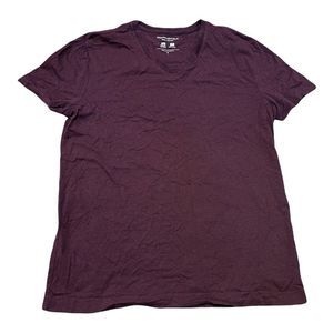NWOT Maroon Banana Republic Tech Cotton V-neck T-Shirt Size S